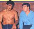 Sam Stewart and Tony Butterfield, in disbelief at a close loss.