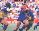 Brian Quinton seering into a gap.