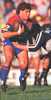 Scott Carter tries to bustle his way past a defender.
