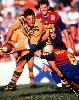 Steve Roach makes a run as the Tigers go down in a disputed result.