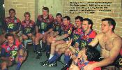 The Knights dressing room after the first-up semi-final win!