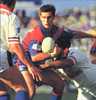 Andrew Johns about to hit the deck.