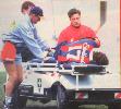 Matthew Gidley is carted off with a season ending injury.