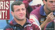 A suspended Jim Serdaris watches nervously from the sideline.