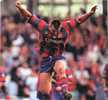 Paul Harragon jumps for joy.