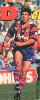 Andrew Johns with a kick for touch.