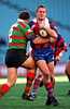 Bill Peden is tackled, in the packed-to-the-rafters SFS.