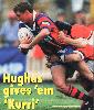 Mark Hughes is pulled down.
