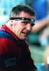 Tony Butterfield on the bench, probably after another dodgy decision by Steven Clark.