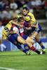 Glenn Grief is tackled.
