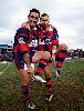 Brothers in arms - Andrew and Matthew Johns with some funky boots.