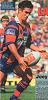 Andrew Johns about to let loose with a 'chip kick'!
