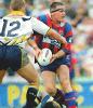Tony Butterfield passes.