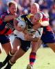 Tim Brasher is tackled.