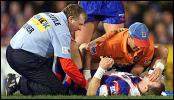 Adam MacDougall is sick after getting smashed high.
