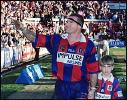 Tony Butterfield and son Isaac say goodbye.