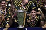 Matthew Gidley with the World Cup.