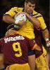 Yet another tackle by Danny Buderus.