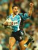 David Peachey scores a runaway try against the run of play.