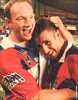 Andrew Johns and Adam MacDougall after the game part two.