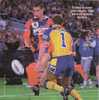 Timana Tahu chases an Andrew Johns kick ...
