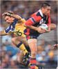 Timana Tahu wraps up a Parramatta bomb.