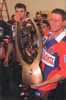 Bill Peden after the game in the dressing room.