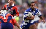 Craig Polla-Mounter tries to get past Robbie O'Davis.