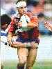 Robbie O tries to slip through, in his fancy attire.
