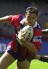 Timana Tahu goes in for a try.