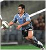 Andrew Johns with an inside ball.