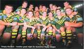 Timana Tahu, Andrew Johns, Danny Buderus and Steve Simpson celebrate the victory.