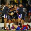 Clinton Toopi goes off at finally putting away a severely understrength Knights side.