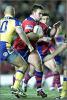 Josh Perry makes some tough metres in traffic.