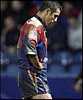 Andrew Johns is less than happy as Newcastle go down.