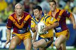 Ben Kennedy gets ready to pounce on Craig Gower.