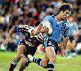 Andrew Johns sets sail for the tryline ...