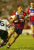 Daniel Abraham charges forward.