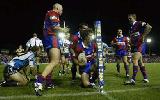 Andrew Johns crosses for a rare four-pointer.