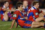 Andrew Johns is dejected after another 2003 loss.