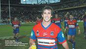 Andrew Johns at the conclusion of his 200th match.