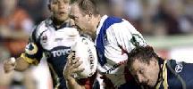 Adam MacDougall on the charge.