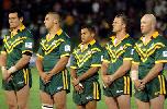 Ben Kennedy during the national anthems.