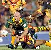 Ben Kennedy is taken to ground.
