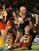 Ben Kennedy almost gets through the defence.