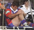 Andrew Johns feels the pain.