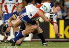Matthew Kennedy dives to the turf.