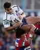 Robbie O'Davis and Karmichael Hunt in a strange position.