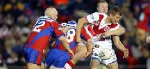 A big tackle and Nick Youngquest loses the ball.