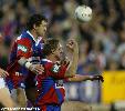 Steve Witt celebrates the Knights first try.